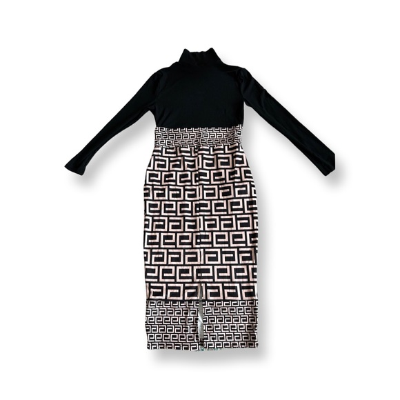 Geo Turtleneck Dress - Picture 3 of 3